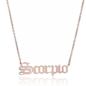 Scorpio Zodiac Necklace (RoseGold)